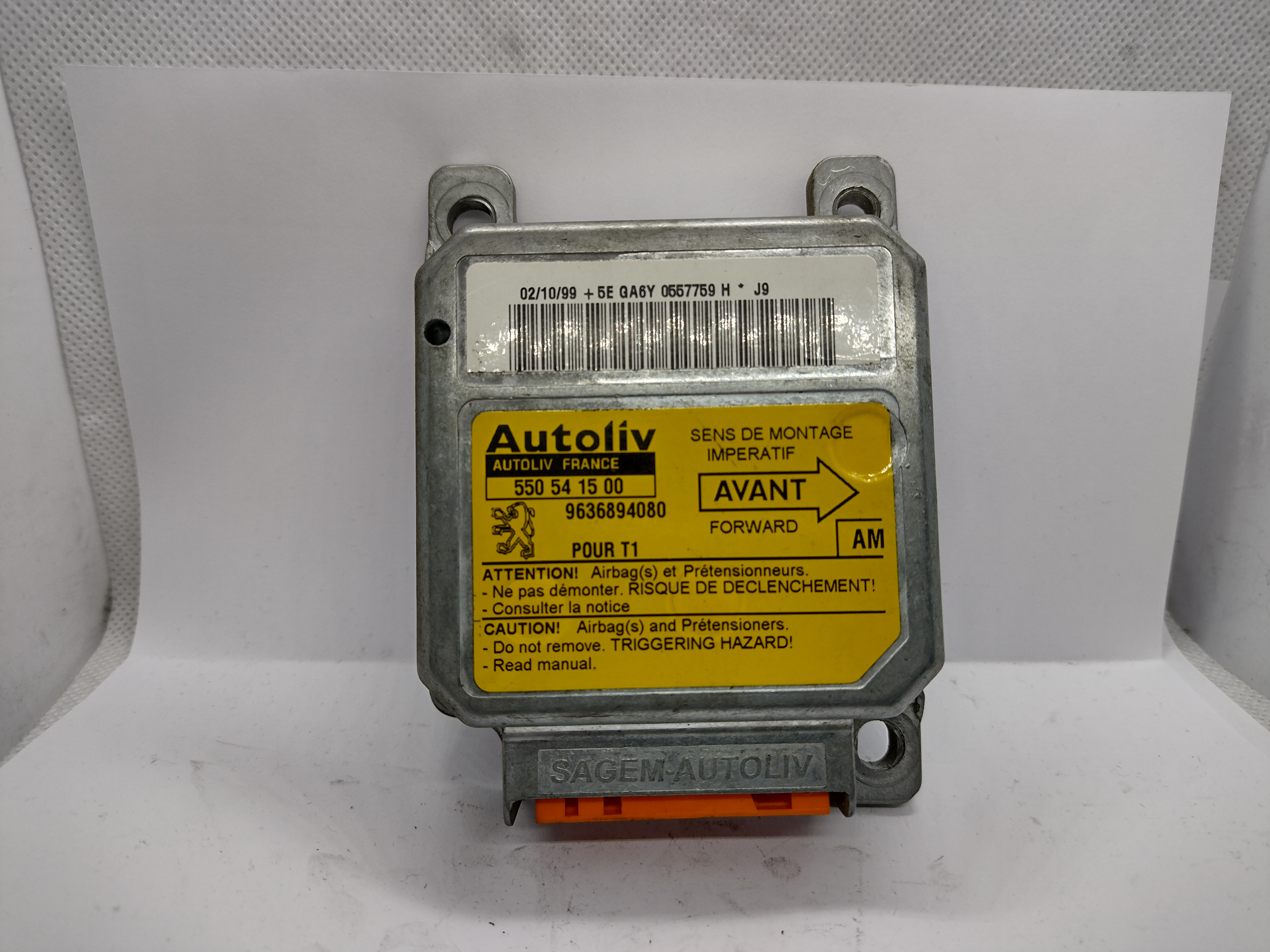 Peugeot 206 Airbag Steuergerät 6547WJ NEU NOS NEW OEM