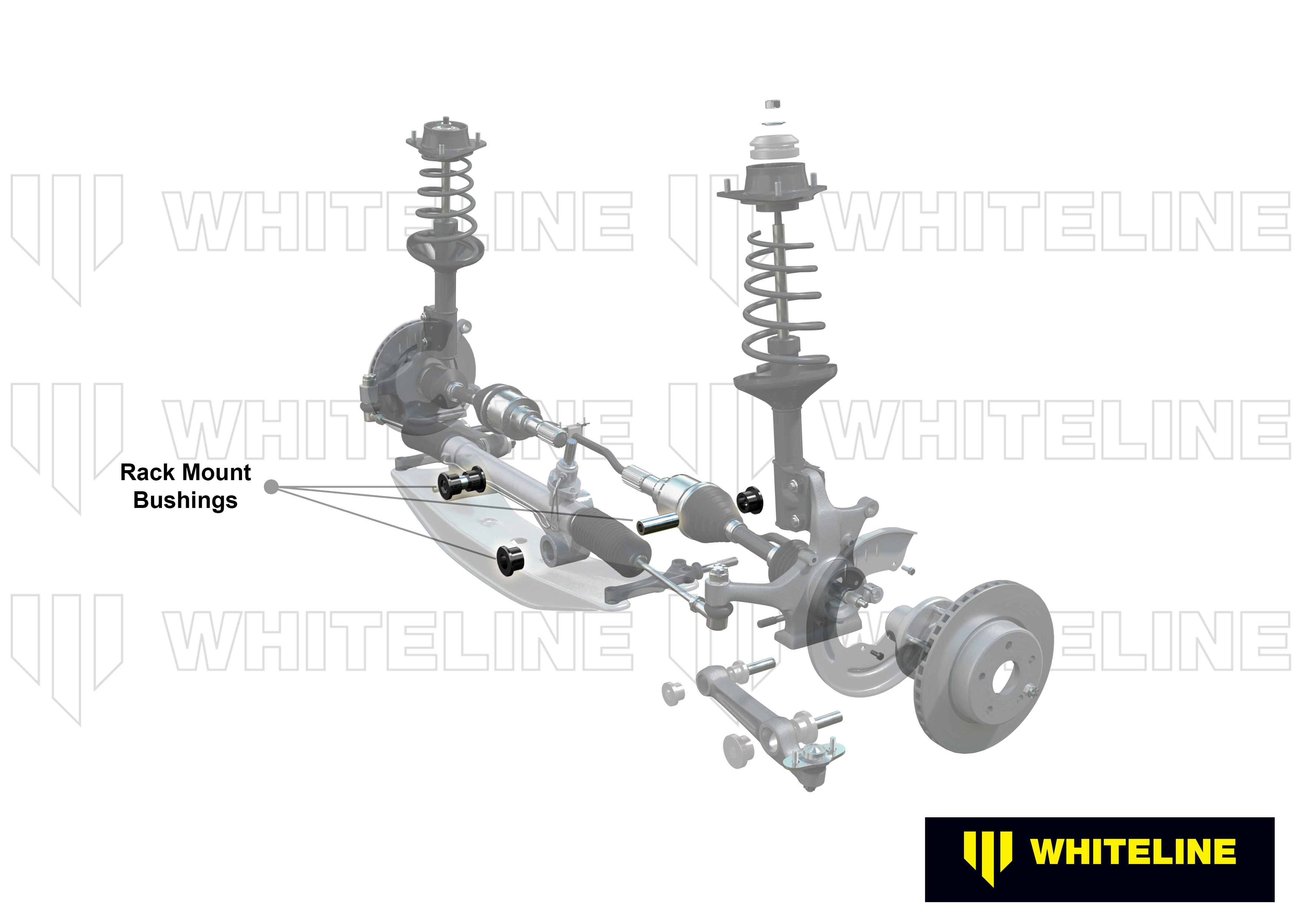 Whiteline Lenkgetriebe (Zahnstange) - Lagerung Buchsen-Set für Holden/Opel