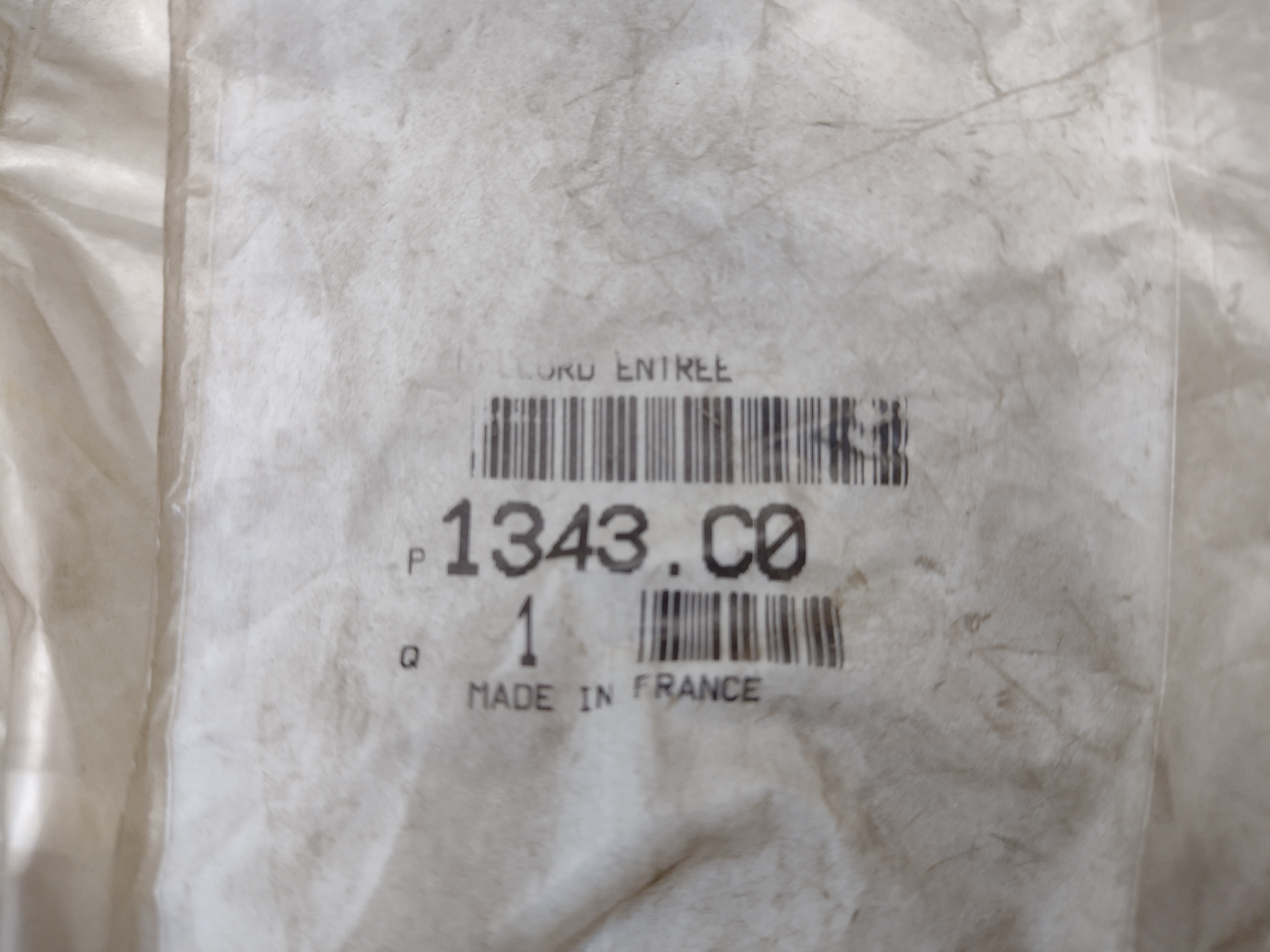 Obere Kühlerschlauch für Peugeot 405 (1988-1992) 1.8 Td 1343C0 NEU NOS NEW OEM