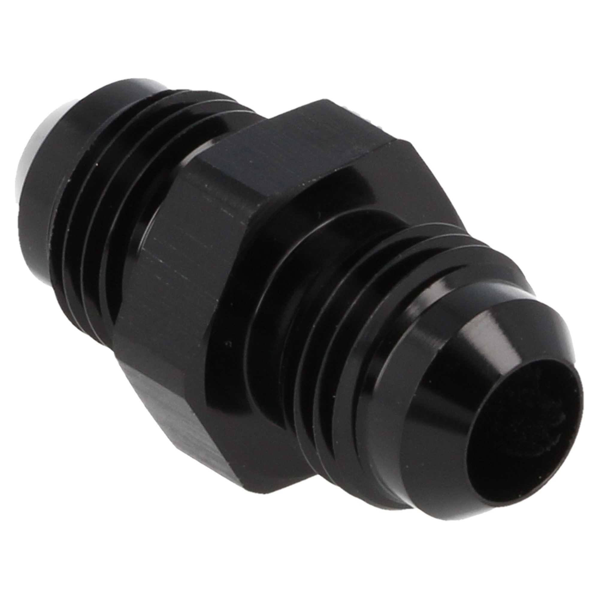 QSP Aluminium Adapter männlich gerade AN6 Dash 6 schwarz