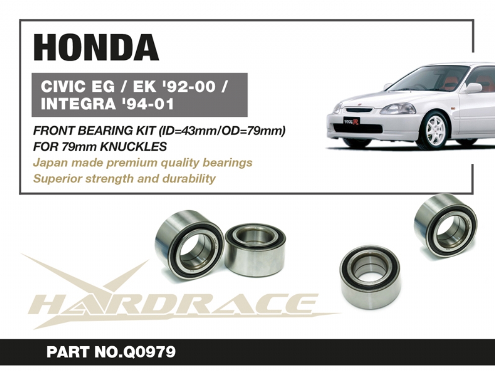 Hardrace Wheel Bearing vorne für Honda Civic 5. EG, EH, EJ1/2
