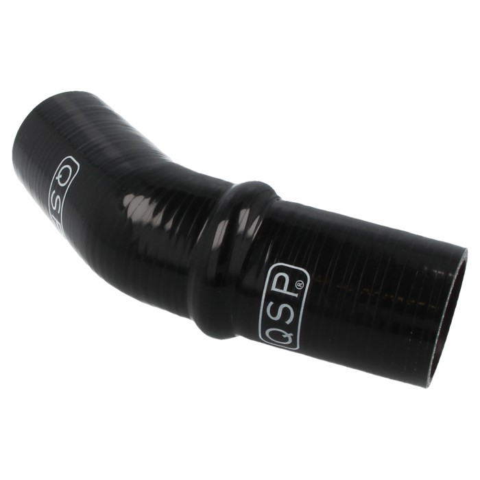 QSP Silikon Wulstverbinder - 45° Bogen - 63mm - Schwarz