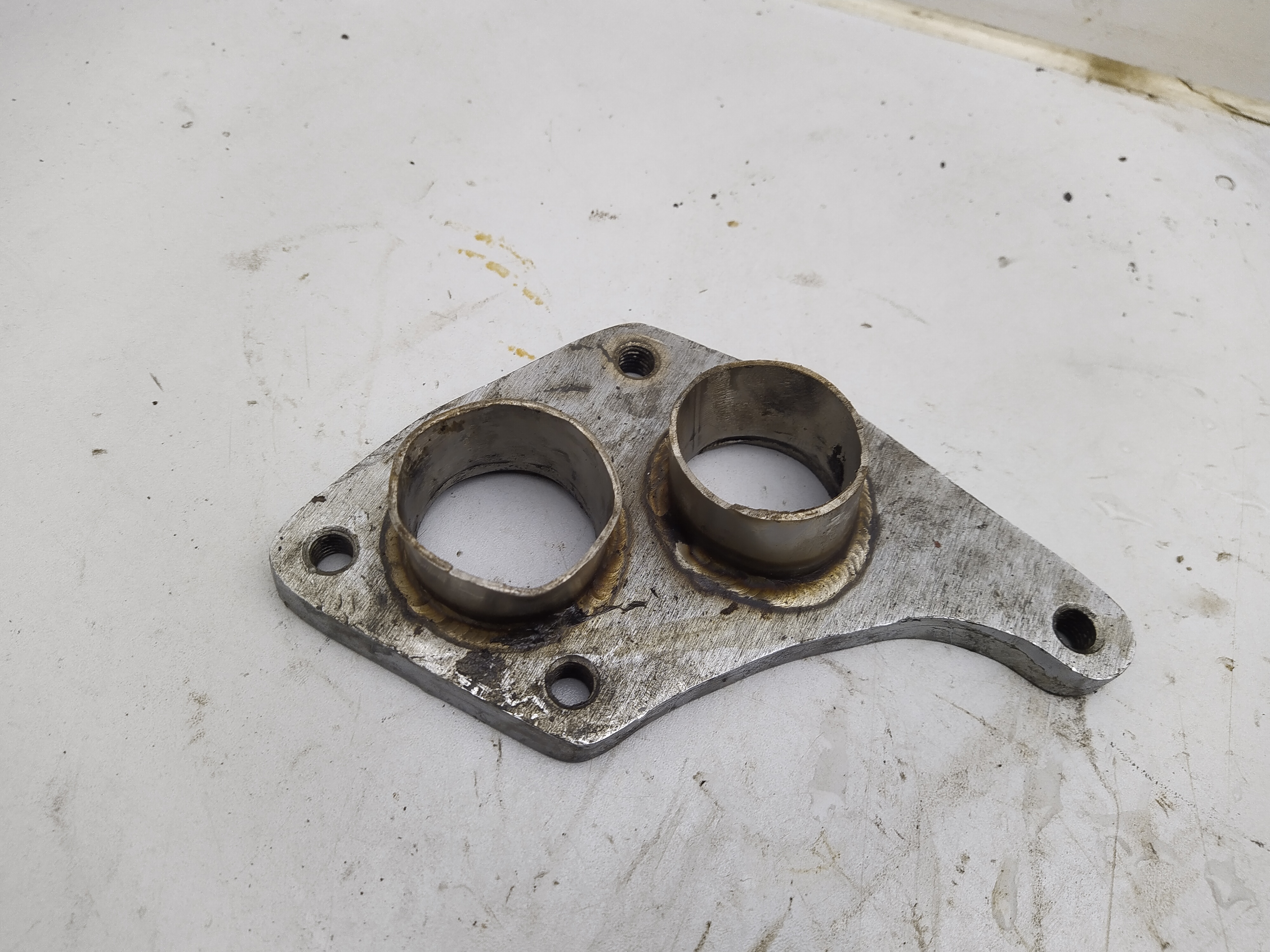 Flansch V2A Edelstahl für Subaru Impreza WRX STI mit Twinscroll Turbolader GDA GDB
