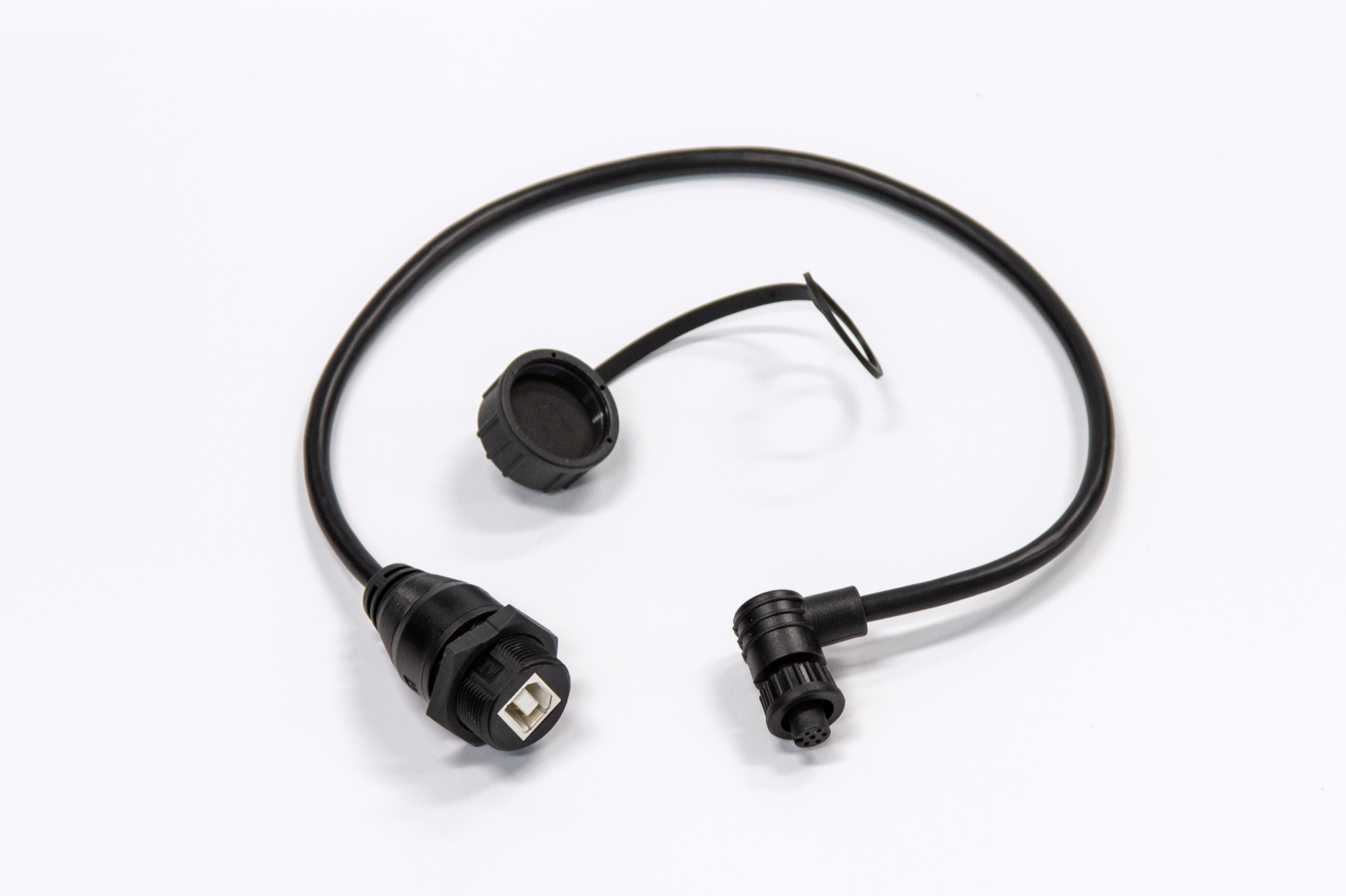 Haltech USB Kabel wasserdicht Typ B auf Mini Rundstecker 90° 400 mm Elite PRO