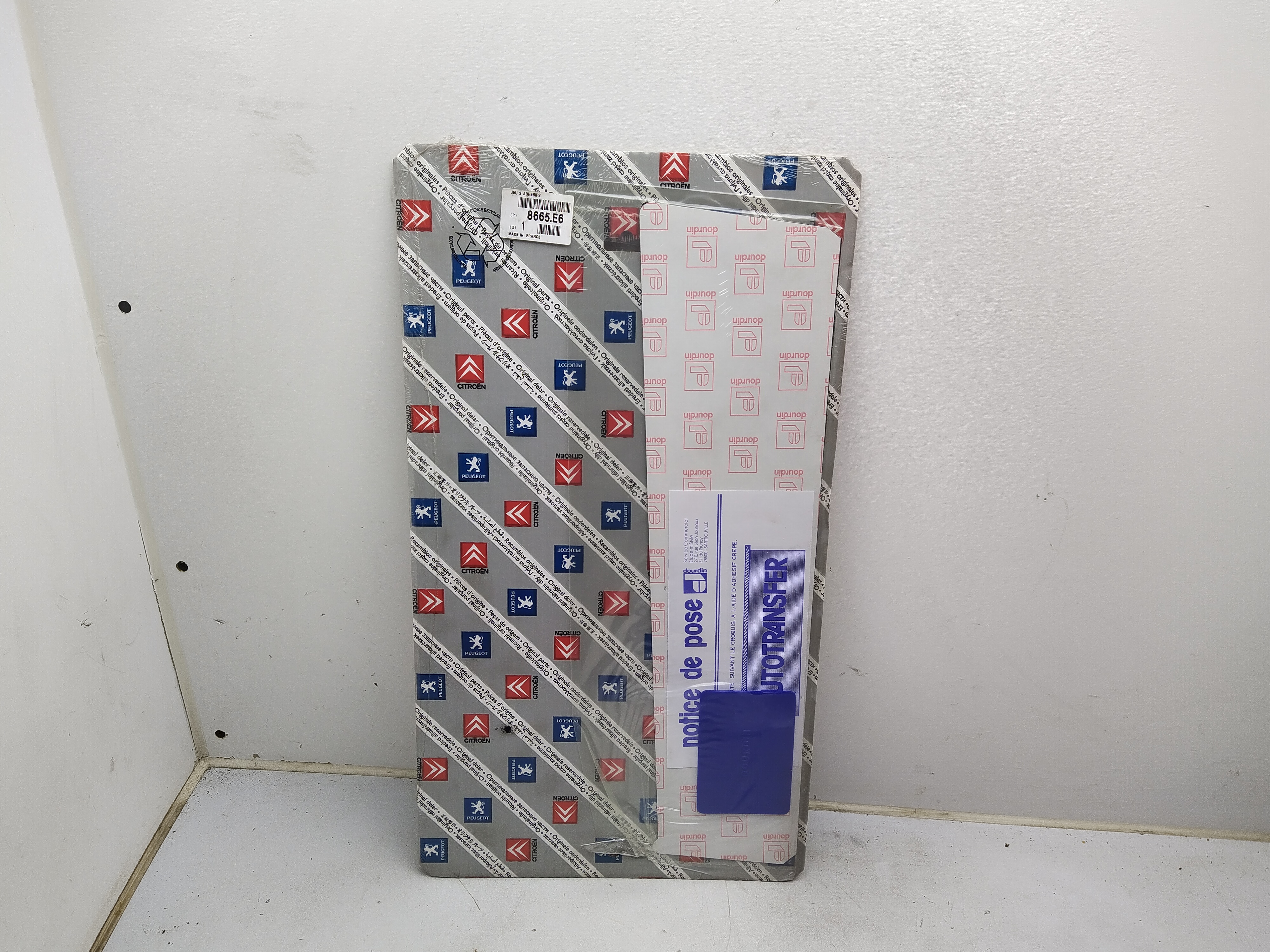 Original Peugeot 307 Satz Türaufkleber vorne 8665E6 NEU NOS