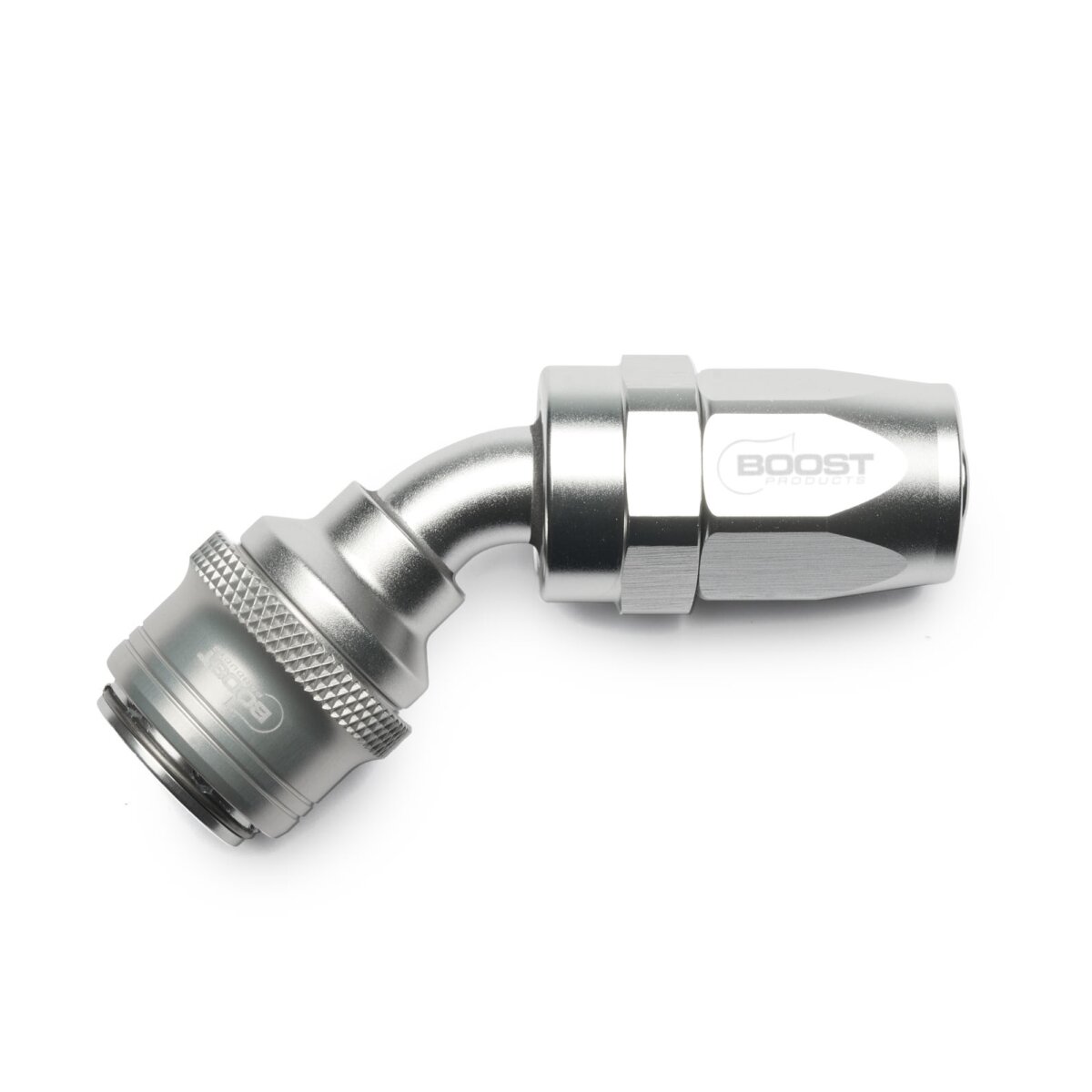 Quick Click Schlauchanschluss Fitting weiblich Dash 8 / -08 AN - 45° - silber matt
