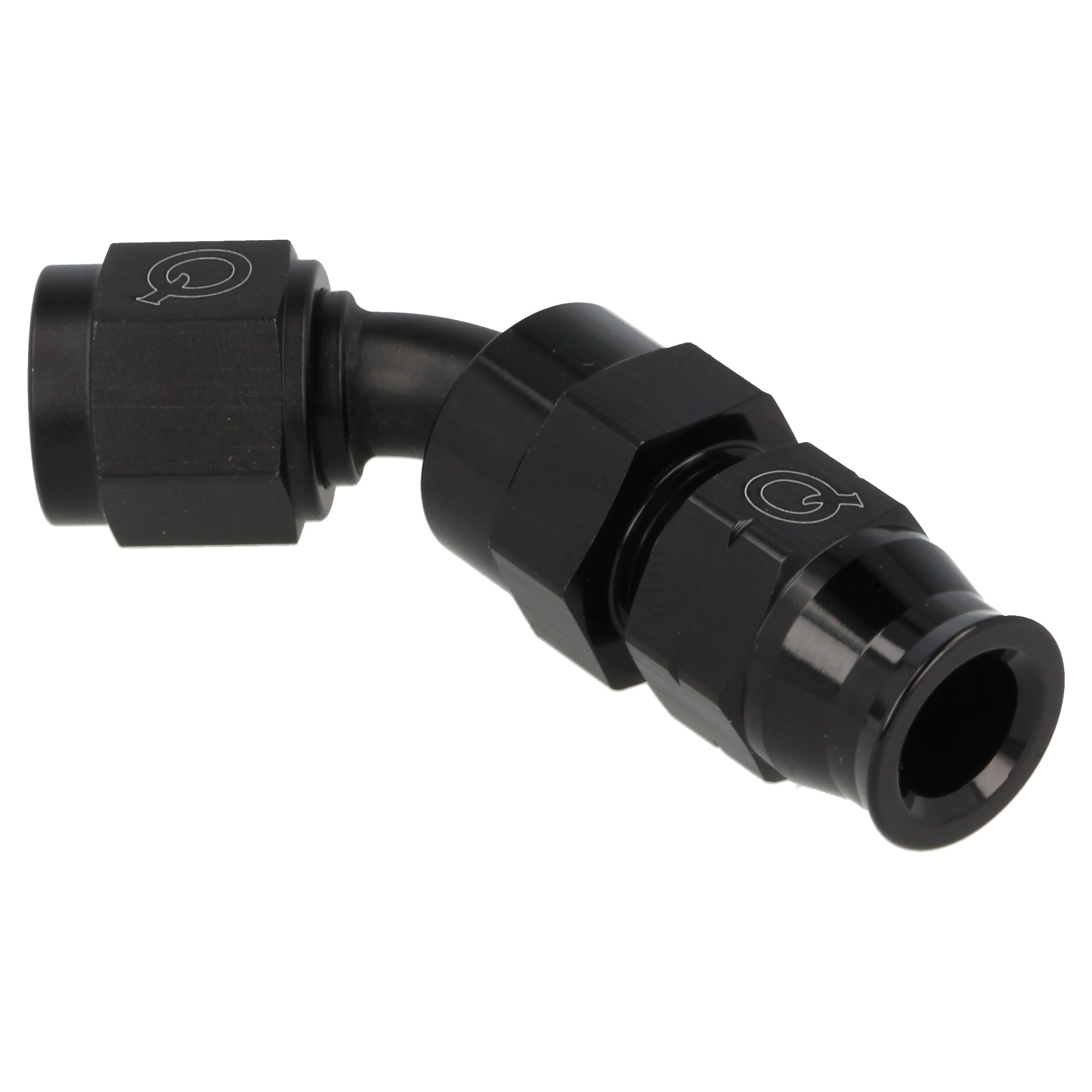 QSP Aluminium Rohr Adapter weiblich 45° AN8 Dash 8 - 12.7 mm