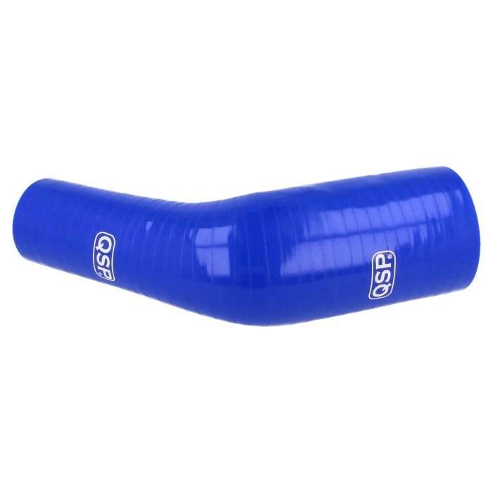 QSP Silikonschlauch - 45° Reduzierung Bogen - 38-32mm - Blau