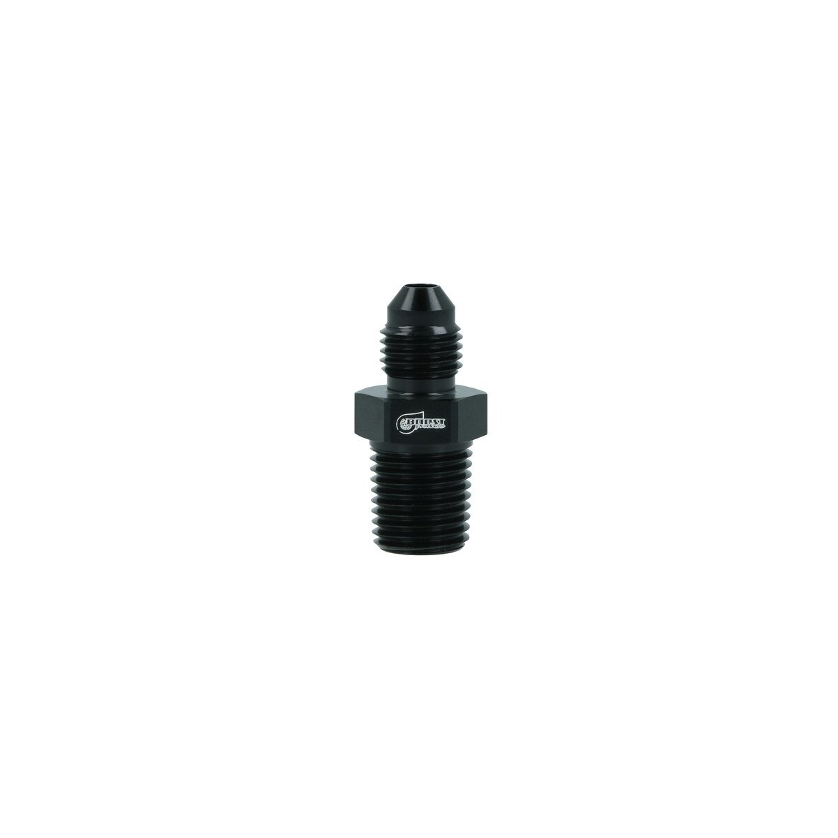 Gewindeadapter Dash 4 männlich zu NPT 1/4" männlich - schwarz matt