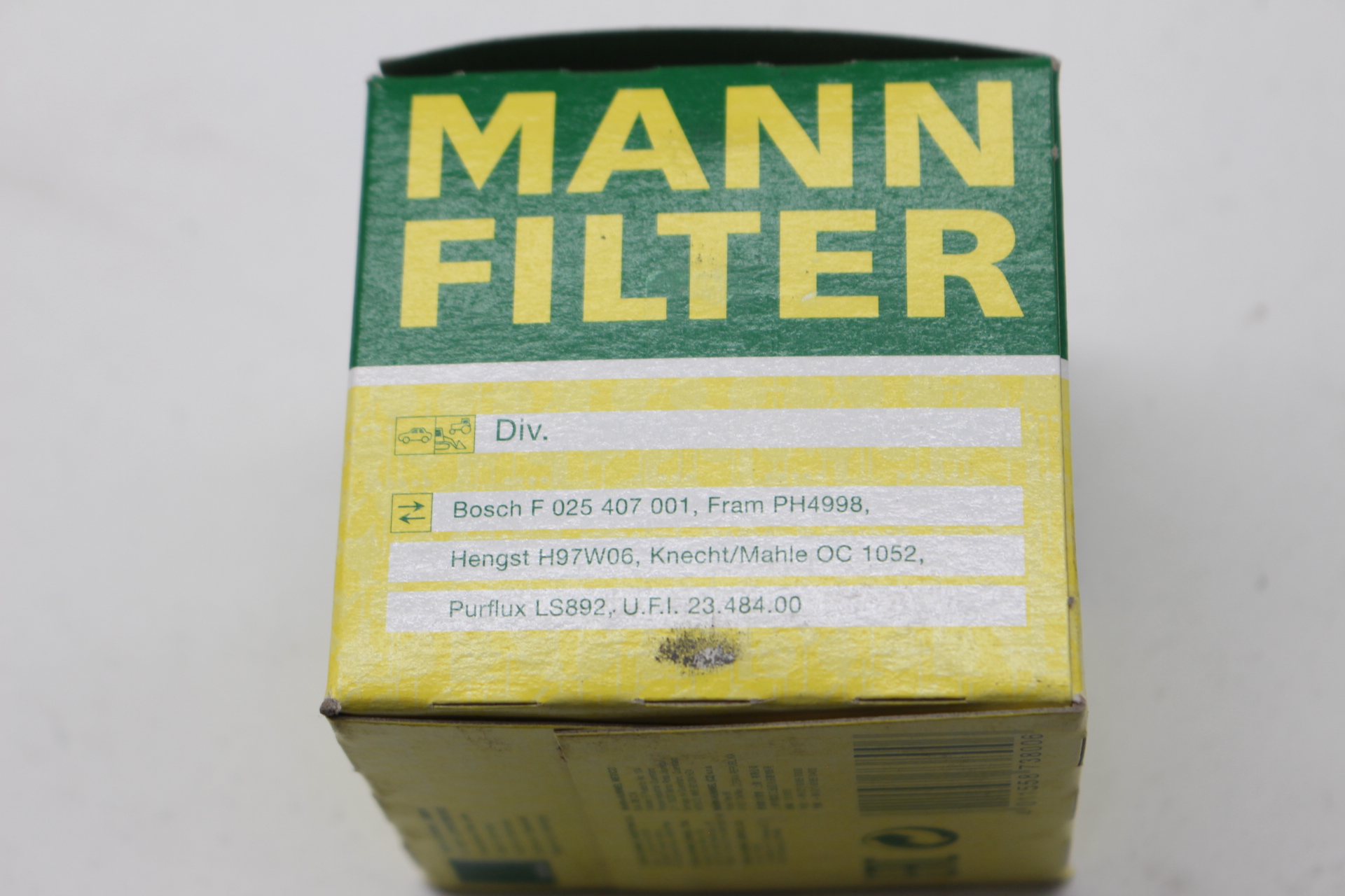 MANN-FILTER W67/1 – Ölfilter