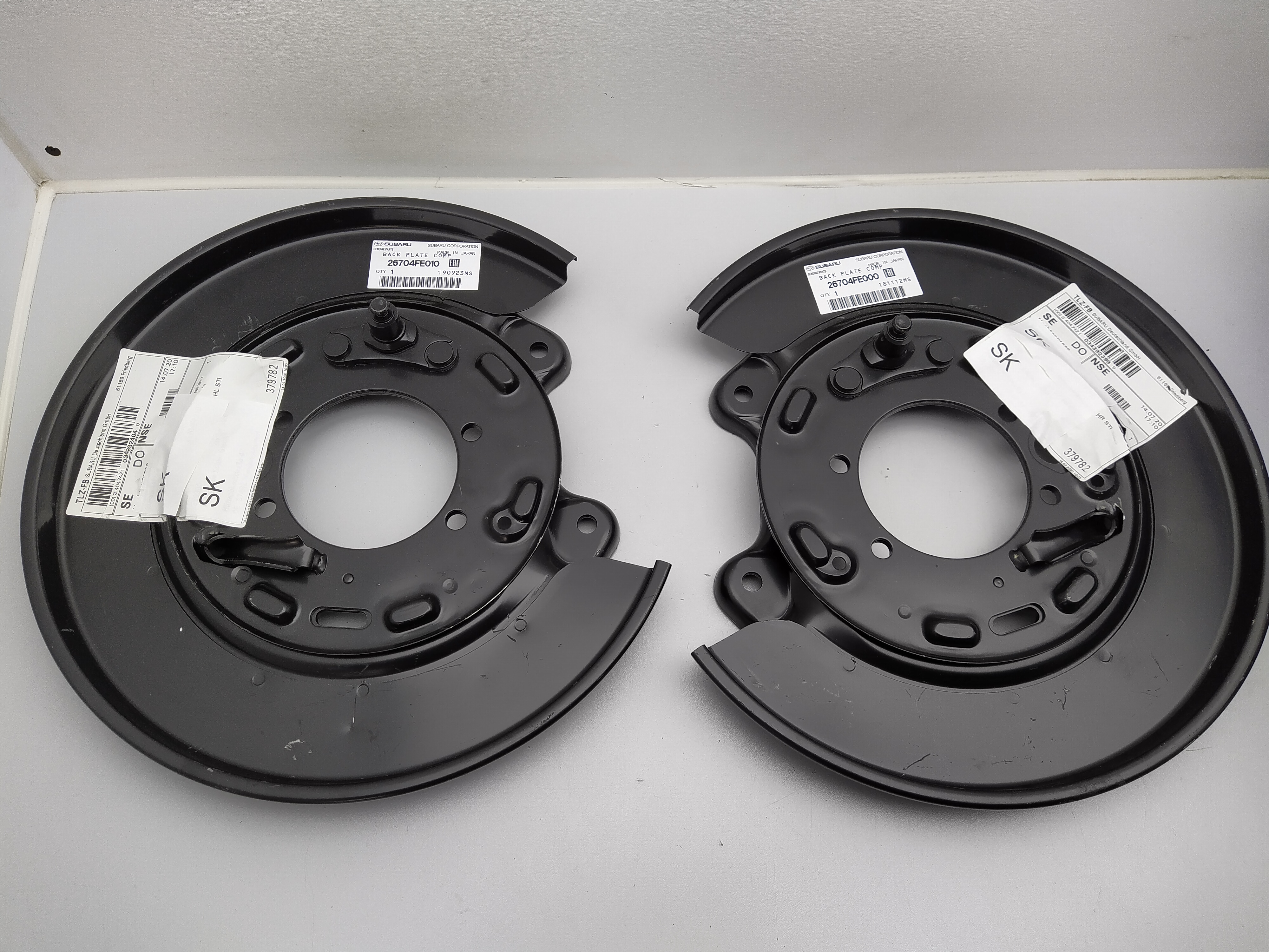 Satz Ankerbleche hinten für Subaru Impreza WRX STI GD GG Newage